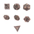 thumbnail image 2 of Dados de cobre, juego de mesa de 7 piezas, juego de mesa poliédrico, dados poliédricos, muy recomendado, 2 of 8