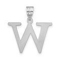 thumbnail image 3 of Diamond2Deal 14K Or Blanc Gravé Lettre avec Pendentif Initial pour Femmes, 3 of 6