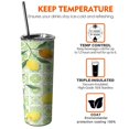 thumbnail image 6 of 20 OZ Tumbler Lemon Insulated Coffee Mug with Lid and Straw,Stainless Steel Vacuum Insulated Insulated Tumbler Gifts for Women Mothers, 6 of 7