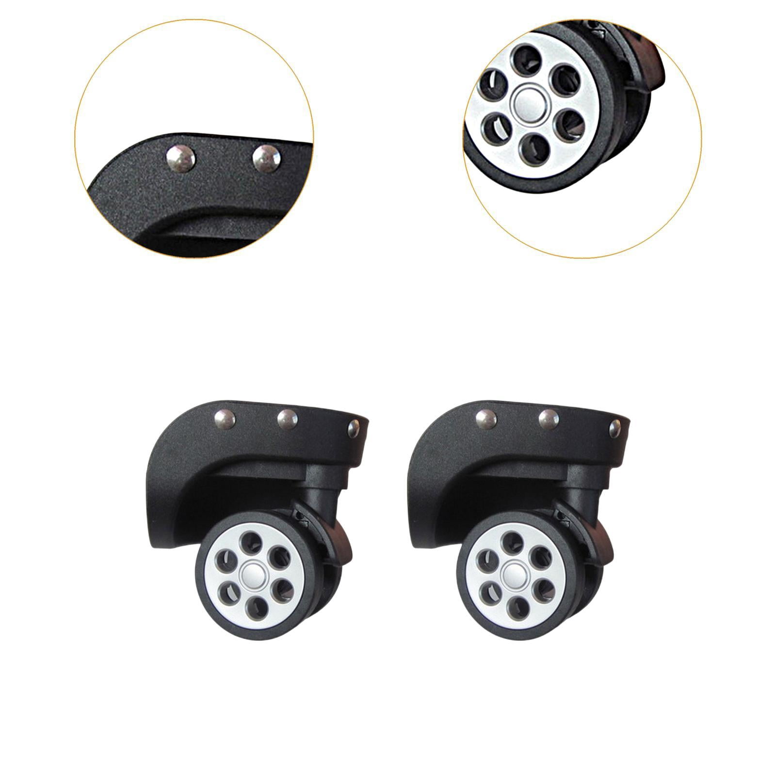 2 Pieces Luggage Wheels Suitcase Casters Replacement Parts 360 Swivel for Travel Trolley Case Repair