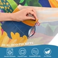 thumbnail image 5 of Yayeee Kitchen Curtains Tier Set of 2 Light Filtering 57"x36" Over Sink Window Panels, Art Path, 5 of 7