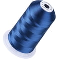 thumbnail image 1 of Hilo de bordar azul marino S067 5500 yardas, 40wt 100% poliéster para Brother, Babylock, Janome, Singer, Pfaff, Husqvarna, Bernina Machine, 1 of 3