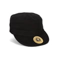 thumbnail image 1 of TopHeadwear Washed Cotton Cadet Cap, Black, 1 of 2