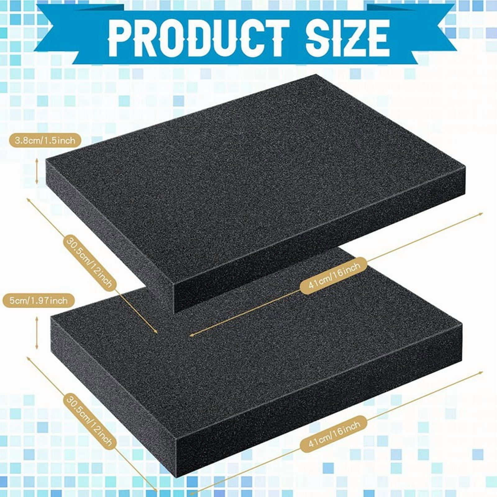 TOP! 4 Pcs Cuttable Polyurethane Foam Pads Sheets Craft Tool Box Insert for Cases Packing Padding