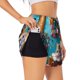 thumbnail image 1 of Balery Whimsical Cats and Flowers Scene Pantalones cortos deportivos para mujer con forro y dos bolsillos, elásticos, para entrenamiento, gimnasio, yoga-Large, 1 of 7