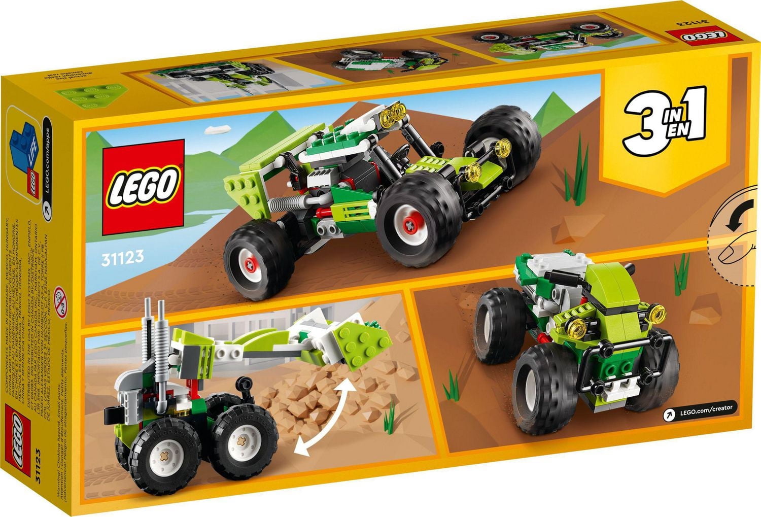 LEGO Creator 3in1 Off-road Buggy 31123 Toy Building Kit (160