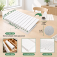 Simple Coungee Simple White Large Stone Drying Mat For Kitchen Counter, 24