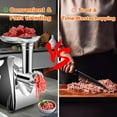 thumbnail image 5 of Eurhowing 800W Electric Meat Grinder, 3-in-1 Sausage Stuffer & Meat Mincer with 3 Grinding Plates, Stainless Steel Food Grinding Mincing Machine for Home, Red, 5 of 13