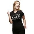 thumbnail image 2 of Womens If Zombies Chase Us I'm Tripping You Funny Sarcastic Halloween T Shirt Womens Graphic Tees, 2 of 9