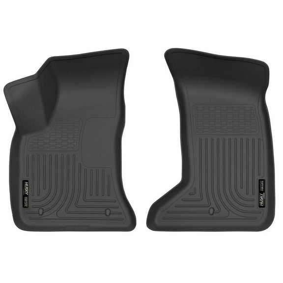 Husky Weatherbeater Floor Mats Fit 2011-2023 Dodge Charger/2021-2023 Chrysler 300 AWD Front Black 2 Pc