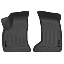 Husky Weatherbeater Floor Mats Fit 2011-2023 Dodge Charger/2021-2023 Chrysler 300 AWD Front Black 2 Pc