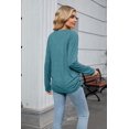 thumbnail image 5 of Women's casual loose slimming basic style versatile long sleeved T-shirt, 5 of 5