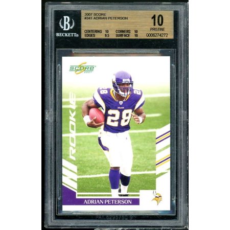 Adrian Peterson Rookie Card 2007 Score #341 (PRISTINE) BGS 10