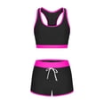 thumbnail image 4 of Period Swimwear Two Piece Leakproof Swimsuit Menstrual High Waist Bikini Sets Color Block Bathing Suit for Teen Girls Pink XL, 4 of 6