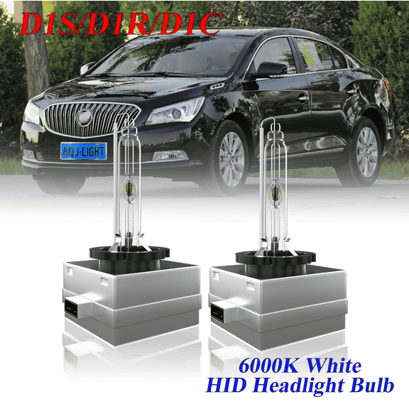 For Buick LaCrosse 2010 2011 2012 2013 D1S HID Headlight High/Low Beam 6000K Crystal White Xenon Bulbs Set 2