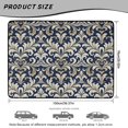 thumbnail image 7 of FOR U DESIGNS Vintage Flower Print All Weather Trunk Mat for Pet Non-Slip Stylish Cargo Liner Durable Dustproof Rear Trunk Protection for SUV Sedan, 7 of 7