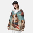 thumbnail image 3 of Balery Hot Air Balloon Guinea Pig Sudadera ligera de manga larga con capucha y protección solar UPF 50+ para hombre y mujer, ideal para pesca y running-X-Large, 3 of 7