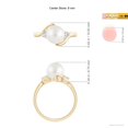 thumbnail image 5 of ANGARA Classic South Sea Cultured Pearl Bypass Ring in 14K Yellow Gold for Women | June Birthstone, Birthday, Anniversary, Jewelry Gift for Women | Pearl Ring, 5 of 9