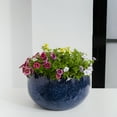 thumbnail image 6 of Better Homes & Gardens Pottery 12" Toramina Spekcled Ceramic Planter, Blue, 6 of 8