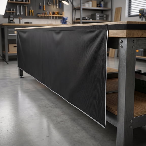 OULII Desk Privacy Panel Black with Built-in Cable Organizer for Easy Installation