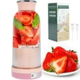 thumbnail image 3 of Mini Blender 400ml Portable Blender 1300mAh USB Rechargeable Electric Fruit Juicer Mixer Cup Travel Smoothie Blender Personal Blender Cup for Travel Juice Shakes Smoothies, 3 of 11