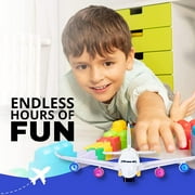 Bump & Go Airplane Toy Battery-Operated, Passenger Big Plane Airplanes for Kids Boys Toddler Play Vehicles