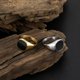 thumbnail image 2 of Anillo de acero de titanio brillante para hombre, 2 uds., anillo de acero inoxidable punk hip hop, tamaño, 2 of 4