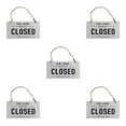thumbnail image 3 of maskred Panneau Ouvert Fermé Double Face pour Vitrine Maison Réversible Blanc 12x23x0.6cm 5Set, 3 of 6
