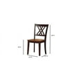 thumbnail image 6 of 5-Pc Double X Wood Dining Set in Whiskey/Mocha Brown, 6 of 15