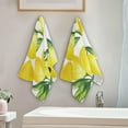 thumbnail image 4 of GZHJMY Lemon Soft Hand Towels, 2 Pcs Absorbent Bath Towel Decorative Fingertip Towels for Bathroom Gym Spa Hotel Beach Swimming Pool,14.4"x 28.3", 4 of 7