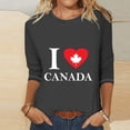 thumbnail image 1 of T-Shirts à la Mode pour Femmes pour un Usage Quotidien Manches 3/4 Col Rond Haut Imprimé Décontracté pour Jeans et Chinos, 1 of 3