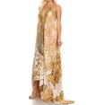thumbnail image 3 of Sakkas Lizi Womens Maxi High-low Halter Handkerchief Long Dress Beach Party - LW200-White - One Size, 3 of 5