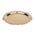 thumbnail image 3 of Plato Dorado Sunnimix Bandeja de Postre 25 cm para Servir Frutas y Postres, 3 of 8