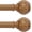 Wood, variant on Bronze Farmhouse Curtain Rods for Windows:Heavy Duty Adjustable Curtain Rod for Bedroom Living Room,Boho Decorative Rustic Drapery Rods with Vintage Coastal Finial,Antique Bronze 2 Pack 36-88"