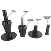 Heavy-Duty Bed Risers 2 1/2”, Lift a Bed Frame by 2.5 Inches, 1/2 Inch x 3/8 Inch Adapters Included, 6 Pieces, by Tech Team