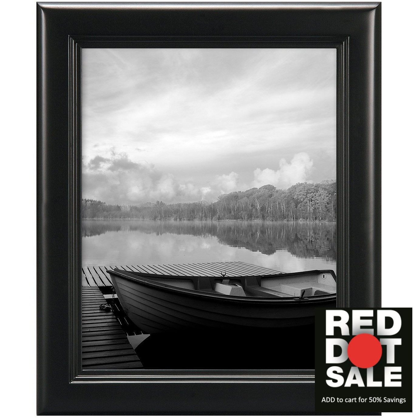Cornice Darice Portrait Con Filetto Nero - 27,9x35,6 Cm (11x14), Passepartout Per Foto 20x25 Cm (8x10), In Plastica E Vetro