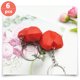 thumbnail image 4 of 6 llaveros colgantes de PVC con forma de corazón para San Valentín, color rojo, 4 of 5