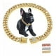 thumbnail image 1 of Collar De Perro Con Cadena Dorada Para Perros Grandes, Colla, 1 of 8