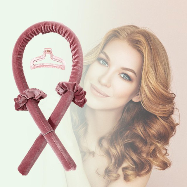 res de cabellero Sin Calor para Cabello Sin Calor Rodillos de cabellero Varillas El de res Perezosos Hace Que El Cabello - Rosado Yinane Varillas de curling
