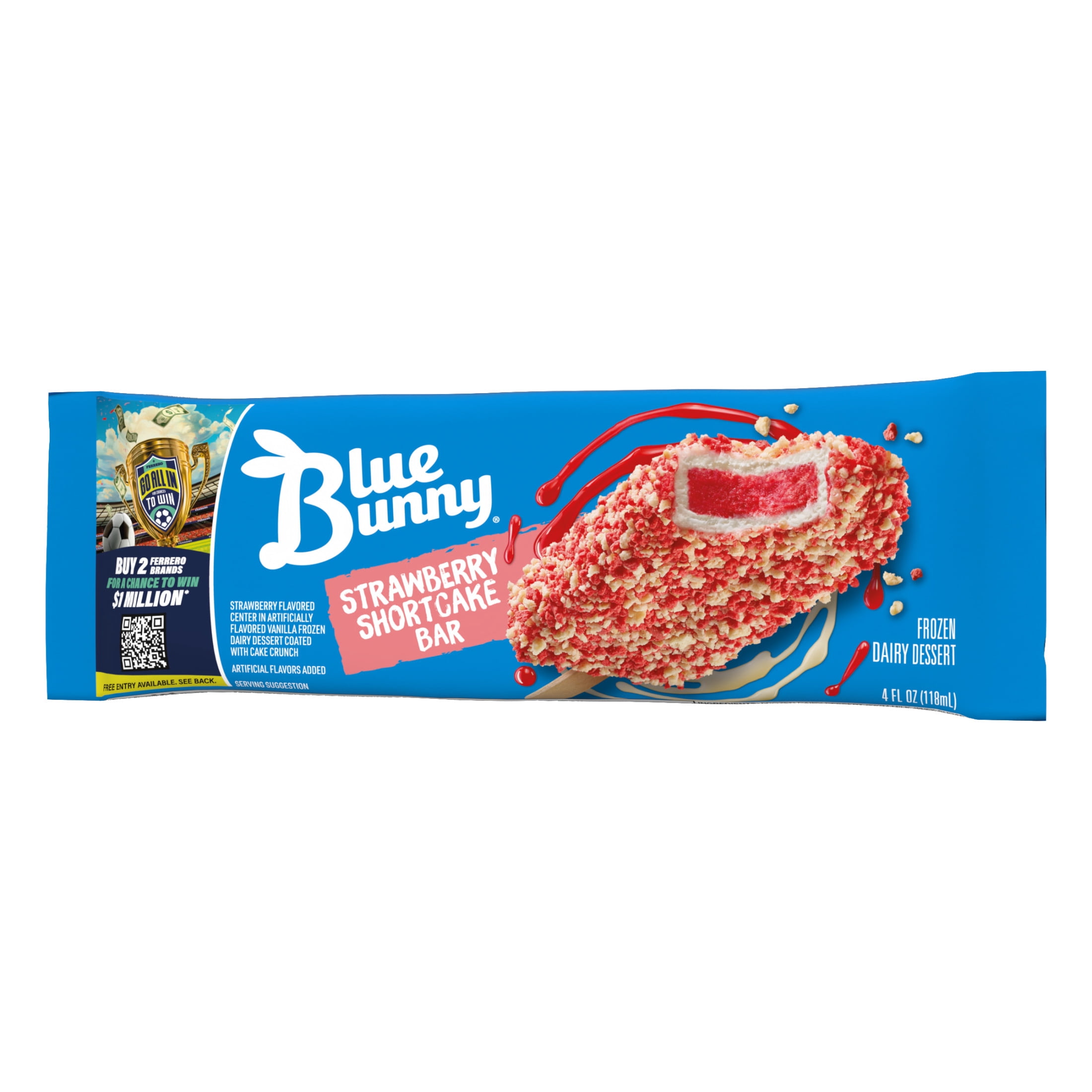Blue Bunny Strawberry Shortcake Bar