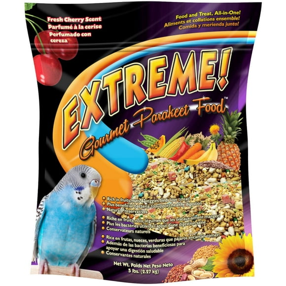 Extreme! Gourmet Parakeet Food, Fresh Cherry Scent, 5lb