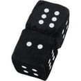 thumbnail image 3 of Black Fuzzy Dice, 3 Inch Square, 3 of 5