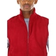 thumbnail image 7 of ToBeInStyle Men's Zip Up Sleeveless High Collar Polar Fleece Vest - Burgundy - XL, 7 of 7
