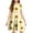 Yellow, variant on Grblisyd Dresses for Girls Summer Short Sleeve Dress Fashion Floral Print A Line Swing Basic Sundress