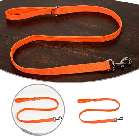 Heavy Duty Nylon Leash With Padded Handle Strong Metal Training High Visibility Walking Rope For Small Medium & Large Dogs Ideal For Daily Walks & Outdoor Activit