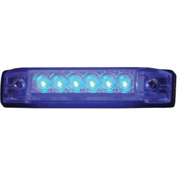 T-H Marine LED-51806-DP LED Slim Line Utility Strip Lights, 6" - Blue