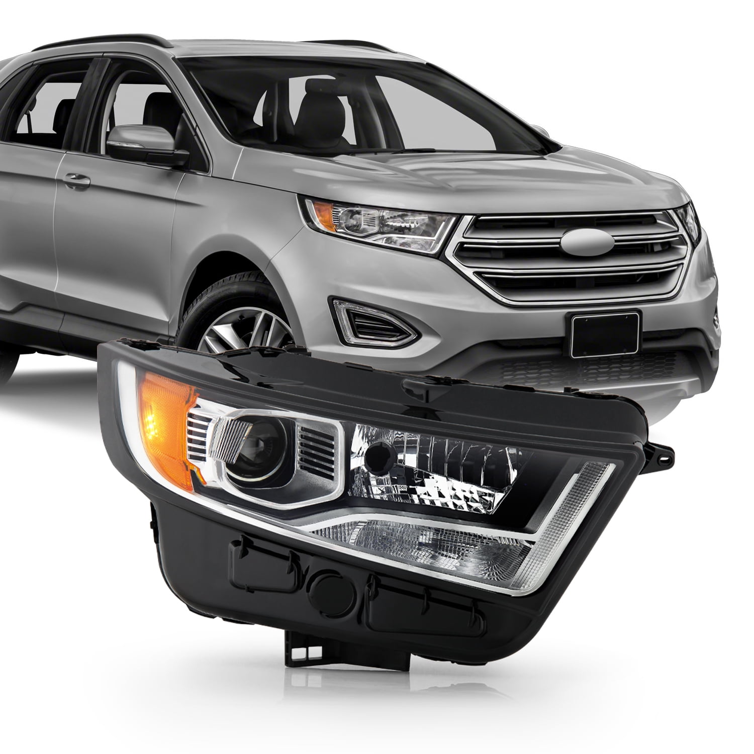 Fit 1518 Ford Edge Sport (HID) Projector Headlights OE Right Passenger Side