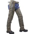 thumbnail image 2 of bikersgearonline Men's Riding Distressed Brown Butter Soft Leather Motorcycle Chaps W/Zip-out Liner (2XL), 2 of 4