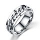 thumbnail image 3 of Anillo sencillo y delicado de acero inoxidable, joyería creativa, anillo de moda para hombre y niño (color acero, tamaño de caja: 10), 3 of 8