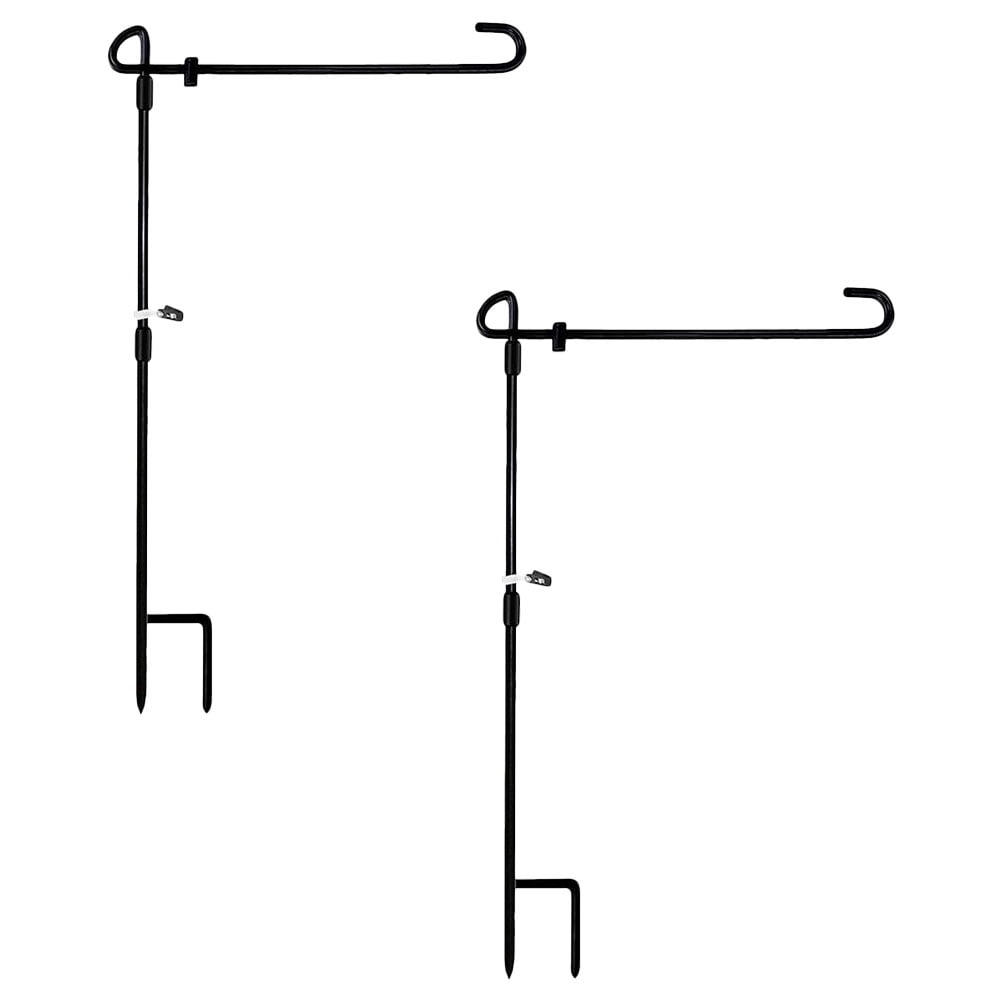Flag Holder Garden Stand Pole Yard Banner Flags Outside Holders Bracket Lawn Rack Hanger Patriotic American Feeder Bird